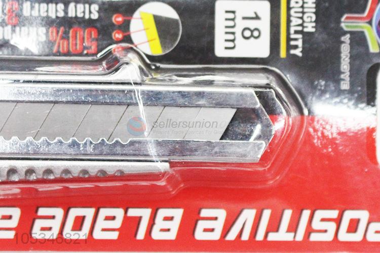 Wholesale 18mm Positive Blade Auto Lock Retractable Utility Knife