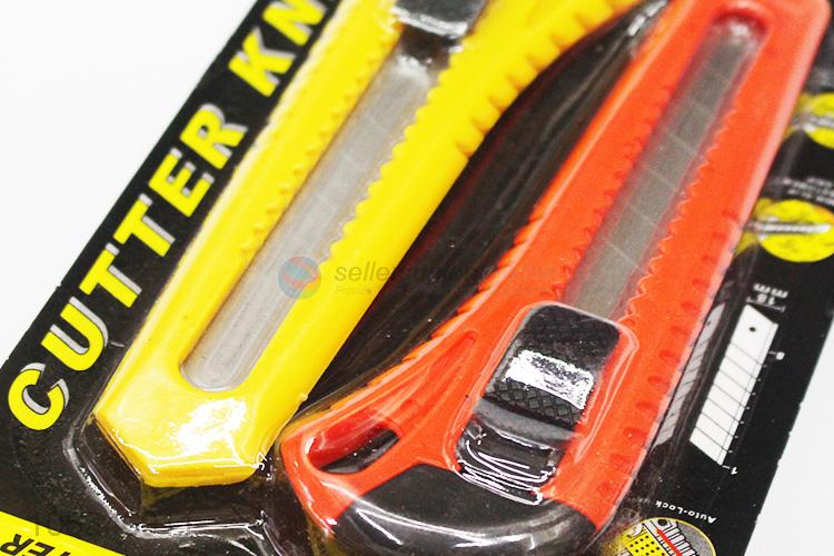 High Quality Plastic Handle Cutter Knife Utility Knife Cutting Tool