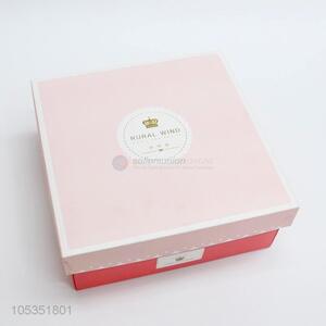 New Arrival Pink Color Paper Carton Paper Box Beautiful Box