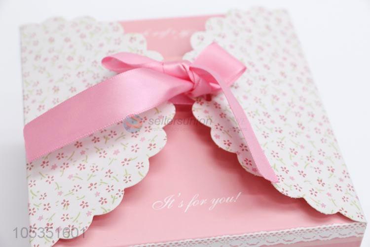 Excellent Quality Pink Color Party Wedding Favor Gift Boxes