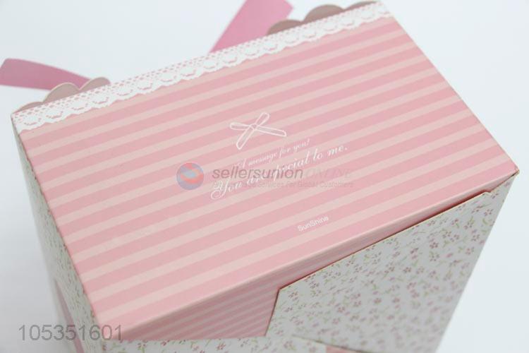 Excellent Quality Pink Color Party Wedding Favor Gift Boxes