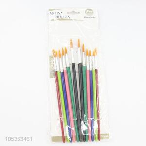 Utility and Durable 12pcs Watercolor Drawing Paintbrush Art Supplies