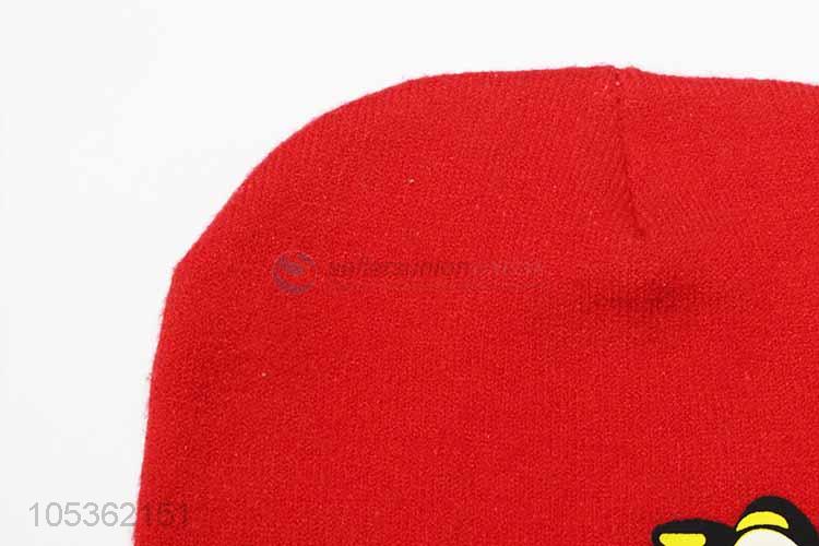 Delicate Design Red Cute Baby Winter Warm Hats