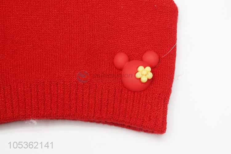 Popular Wholesale Cute Ear Shape Cap Warm Winter Hat 