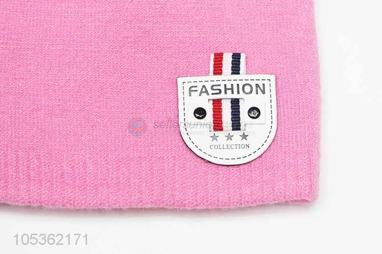 Fashion Design Knitting Cap for Girl Children