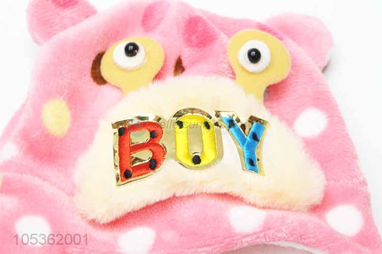 Best Selling Cartoon Infant Toddlers Plush Warm  Hat