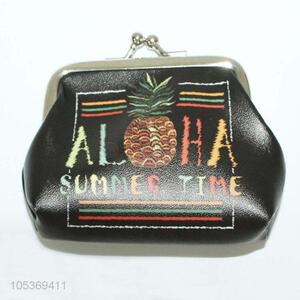 New Arrival Hot Selling Pineapple Printed PU Leather Coin Purse