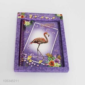 Hot sale luxurious flamingo printed notebook 60pages