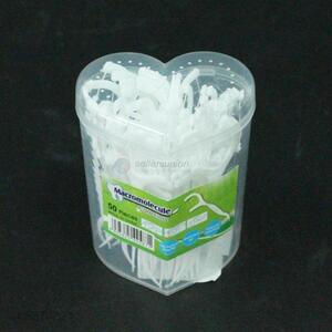 Wholesale 50ps dental floss picks individual wrapped flosspicks