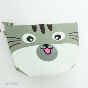 China supplier cat printed pu coin bag change bag