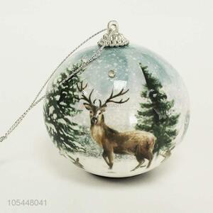 Wholesale Cheap Elk Pattern Christmas Ball With 3 Lights Festival Decorations