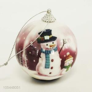 China Wholesale Snowman Christmas Ball With 3 Lights Festival Decorations