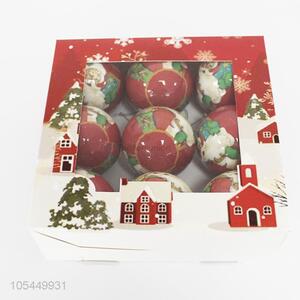 Fashion 9 Pieces Christmas Ball Cheap Christmas Ornament