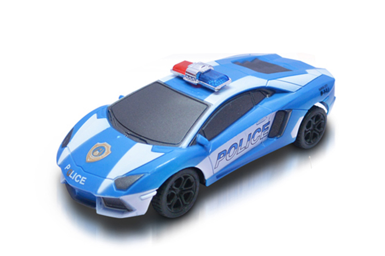 Recent design 1:32 4 ways r/c police car w/o batteries