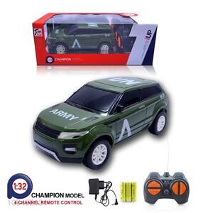 Latest design 1:32 4 ways r/c military car w/ batteries