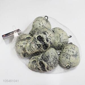 Professional factory supply Halloween decoration plastic 6pcs skull heads