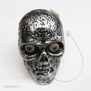 High quality promotional Halloween decoration skull head with light