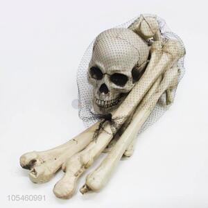 High-grade Halloween decoration plastic 12pcs skull set