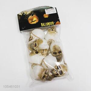 Best selling Halloween decoration plastic 8pcs skull heads