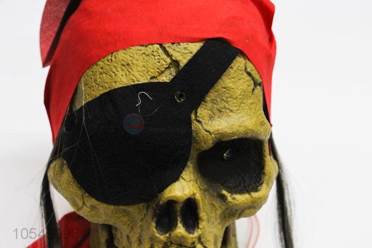 Good quality Halloween decoration pirate skull head