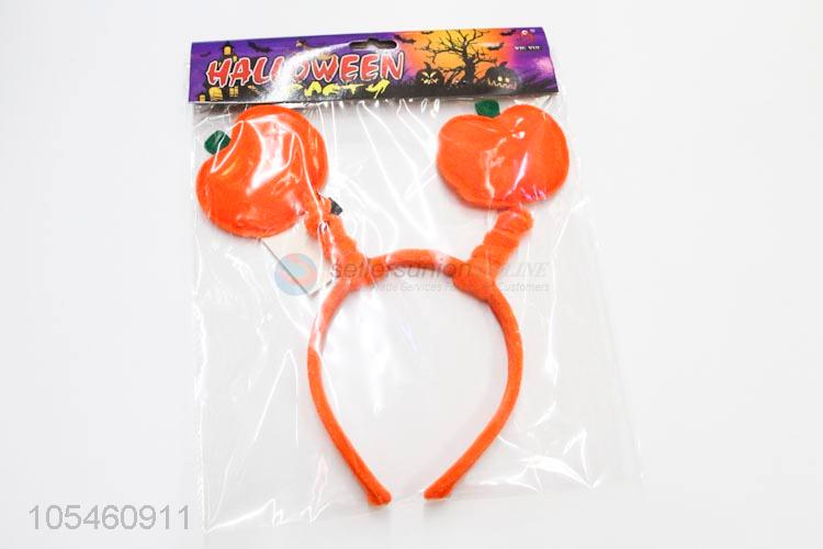 Cheap high quality Halloween supplies pumpkin headband with light