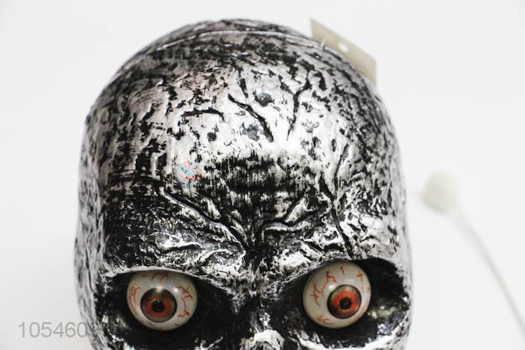 High quality promotional Halloween decoration skull head with light