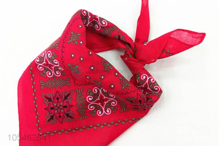 Super quality square printing cotton bandanas