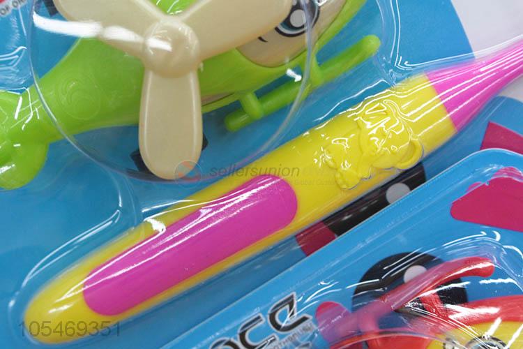 Factory Wholesale Children Toothbrush with A Plane Toy