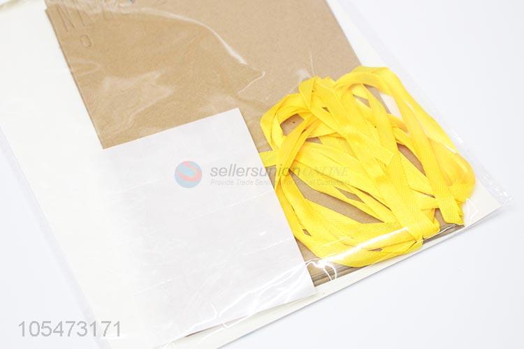 Direct factory supply birthday party string flag paper bunting can attach photos