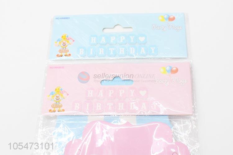 Bottom price children birthday party flag party pendant