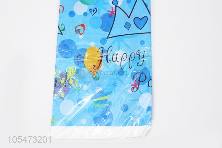 New style custom printed waterproof PE birthday party table cloth