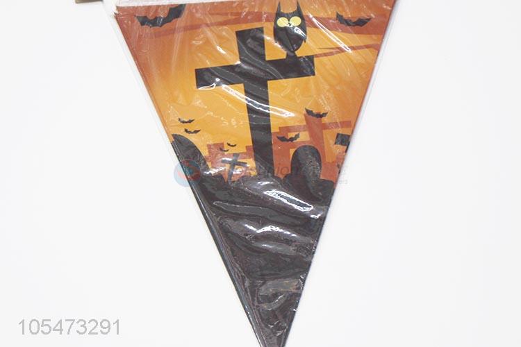 Promotional custom Halloween party triangle bunting flags