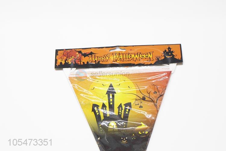 Top sale Halloween party triangle bunting flags