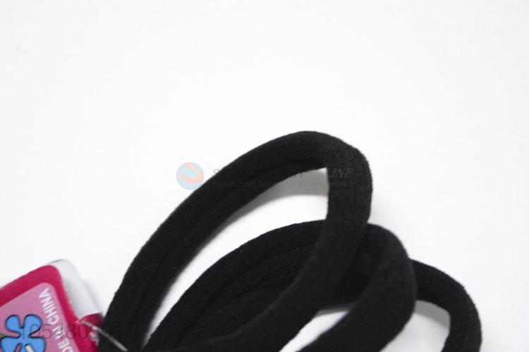 Very Popular Women Girls Black Elastic Rope Ring Hairband