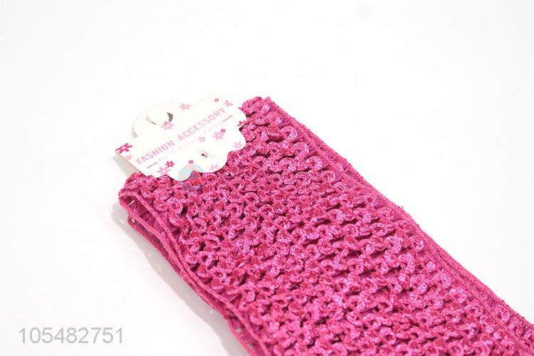 New design rose red knitted hair band/headband