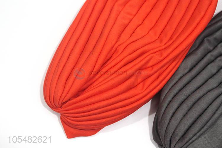 Top manufacturer pleated polyester bandanas