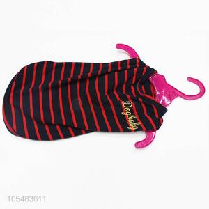 Recent design stripes printed pet supplies dog vest thin coat