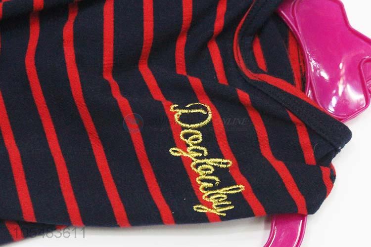 Recent design stripes printed pet supplies dog vest thin coat