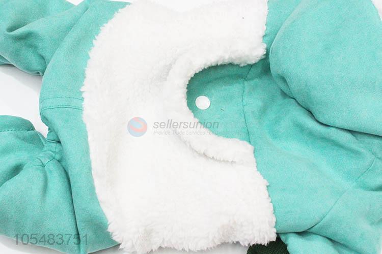 China OEM light blue winter warm jacket pet trousers