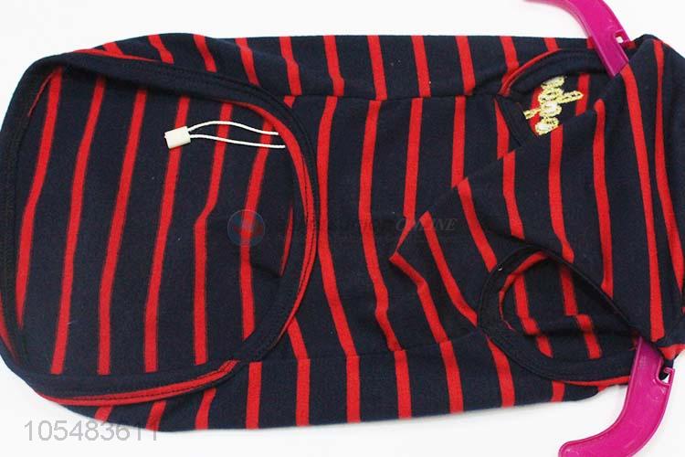 Recent design stripes printed pet supplies dog vest thin coat