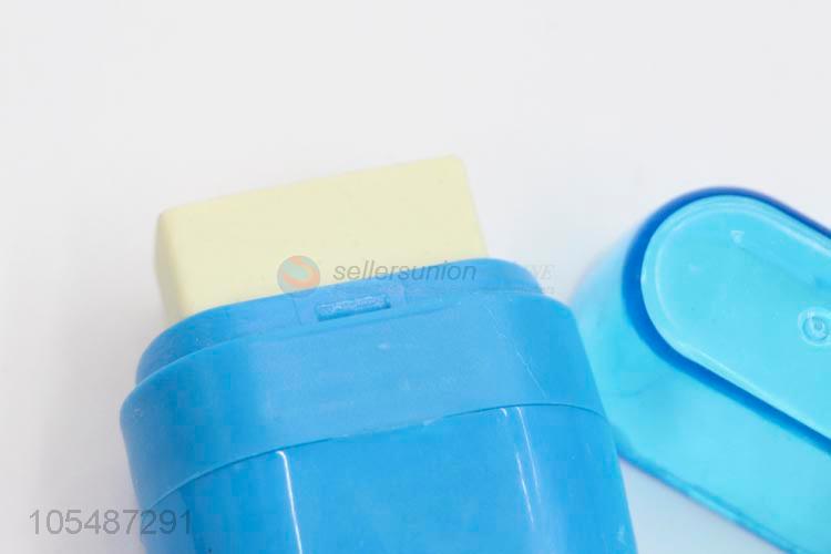 Professional factory supply school stationery sharpener+eraser