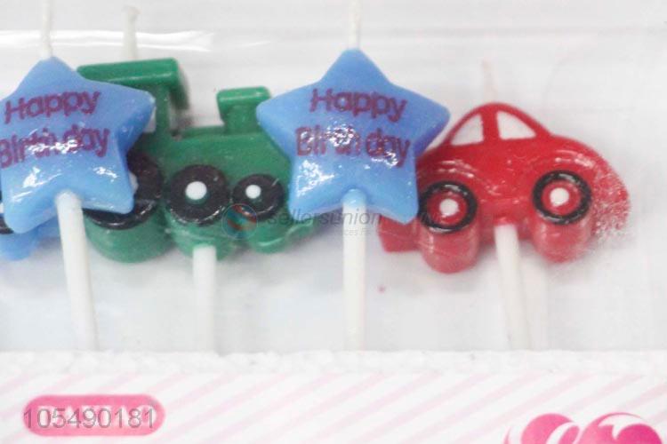 China Factory Car Design Birthday Cake Candles for Kid