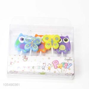 New Products Cute Owls and Butterflies Shape Birthday Candles