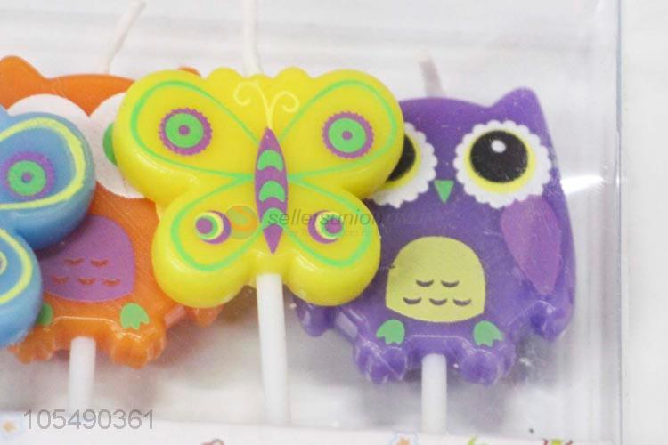 New Products Cute Owls and Butterflies Shape Birthday Candles