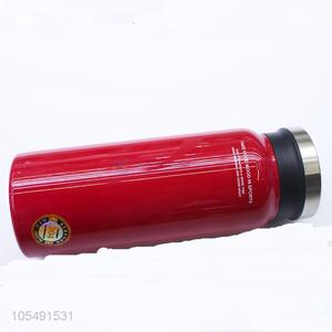 China maker red stainless steel thermos bottle