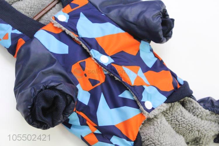 Bottom Price Geometric Pattern Winter Warm Pet Apparel Trousers