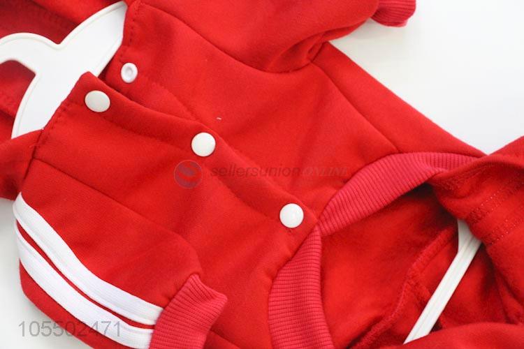 Factory Price Red Hooded Pet Sports Apparel