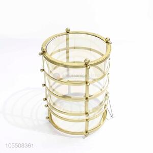 Best selling modern design golden iron metal candle holder