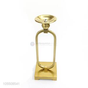 Hot selling golden iron candlestick metal candle holder