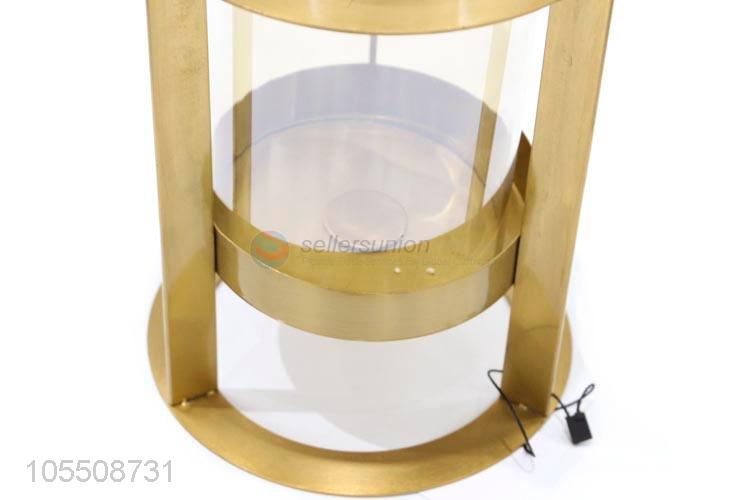 Factory promotional modern indoor decor golden metal candle holder